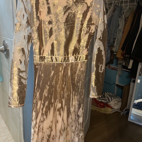 Jonathan Simkhai NWT metallic cocktail dress - Picture 3 of 6